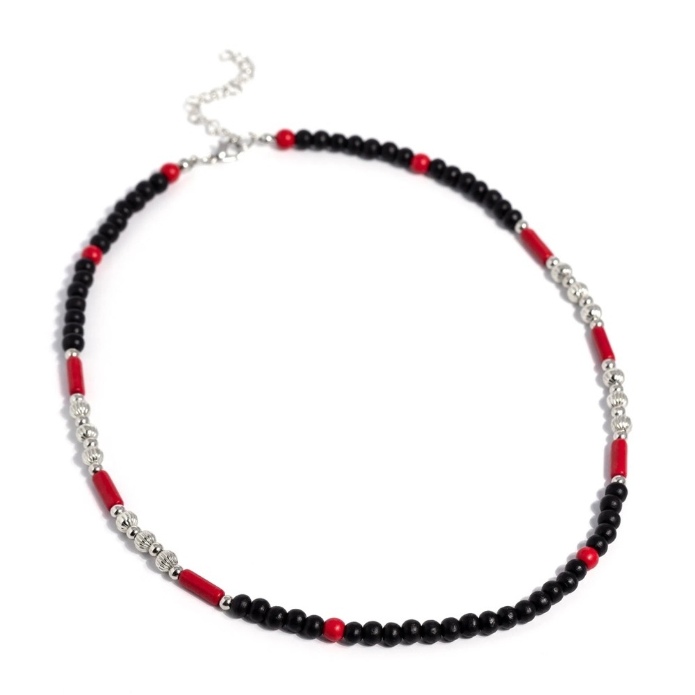Men’s Unisex Volcanic Valiance - Red Necklace